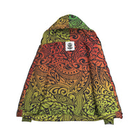 Wonder Colorful Inside Print Zip Hoodie - Polynesian Pride