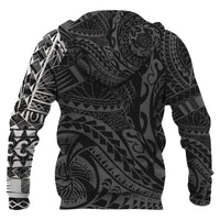 Hoodie Polynesian Tattoo White Style - Polynesian Pride