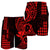 (Custom Personalised) Hawaii Day Kakau Men Shorts Proud To Be Hawaiian Red Kanaka Maoli LT13 Red - Polynesian Pride