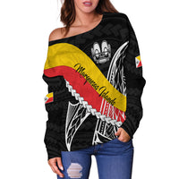 Marquesas Islands Off Shoulder Sweater Style Life LT13 - Polynesian Pride