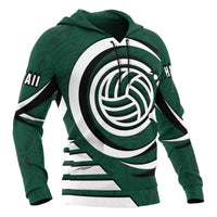 Polynesian Hawaii Hoodie Volleyball Hawaii Map - Polynesian Pride