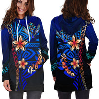 Kosrae Hoodie Dress - Vintage Tribal Mountain - Polynesian Pride