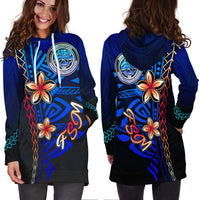 Federated States of Micronesia Hoodie Dress - Vintage Tribal Mountain - Polynesian Pride
