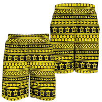 Polynesian Tattoo Tribal Yellow Men's Short Men's Shorts Yellow - Polynesian Pride