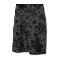 Hawaii Polynesian Turtle Palm And Sea Pebbles Board Shorts Gray - Polynesian Pride