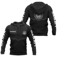 Hawaii Polynesian Hoodie Gray Energy Style Unisex Gray - Polynesian Pride