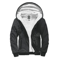 Hawaii Turtle Grey Polynesian Sherpa Hoodie - Circle Style Grey - Polynesian Pride