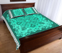 Hawaii Quilt Bed Set Pattern Version Special Green LT13 - Polynesian Pride