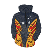 Aotearoa Hoodie Maori Moko Custom Version - Polynesian Pride