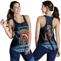 Hawaiian - Polynesian Kanaka Warrior Racerback Tank - Strong Style - AH Blue - Polynesian Pride