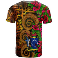 Cook Islands Polynesian T Shirt Hibiscus Vintage - Polynesian Pride