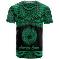 American Samoa Polynesian Custom T Shirt American Samoan Pride Green Version - Polynesian Pride