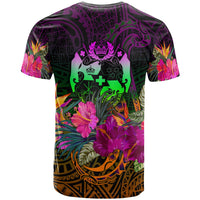 Tonga Polynesian T Shirt Summer Hibiscus - Polynesian Pride