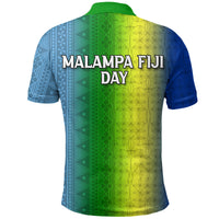 Vanuatu Malampa Fiji Day Polo Shirt Flag Version LT12 - Polynesian Pride