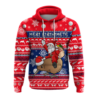 New Zealand Maori Meri Kirihimete Hoodie LT2 - Polynesian Pride