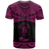 Niue Polynesian Custom T Shirt Niue Pride Pink Version - Polynesian Pride