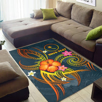 Chuuk Polynesian Personalised Area Rug - Legend of Chuuk (Blue) - Polynesian Pride