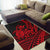 Hawaii Turtle With Hibiscus Tribal Red Area Rug - LT12 - Polynesian Pride