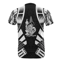 New Caledonia T Shirt New Caledonia Coat Of Arms Polynesian Tattoo Style - Polynesian Pride