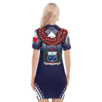 Samoan Ula Fala Art Polo Dress - LT12 - Polynesian Pride