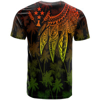 Kosrae Custom T Shirt Polynesian Wings (Reggae) - Polynesian Pride