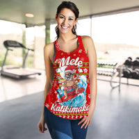 Hawaii Christmas Santas Surf Mele Kalikimaka Women Tank Top - LT2 - Polynesian Pride