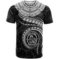 Polynesian Hawaii Custom T Shirt Maui Polynesian Waves (White) - Polynesian Pride