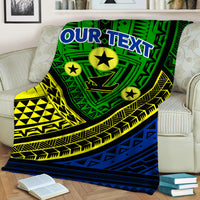 (Custom Personalised) Vanuatu Malampa Province Tribal Pattern Blanket - LT12 - Polynesian Pride