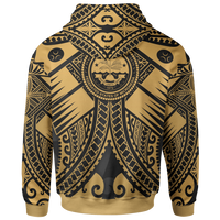 FSM Hoodie Gold Seal with Polynesian Tattoo - Polynesian Pride