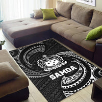 Samoa Polynesian Area Rug - White Tribal Wave - Polynesian Pride