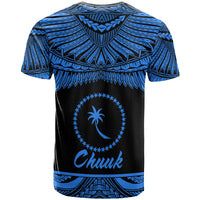 Chuuk Polynesian T Shirt Chuuk Pride Blue Version - Polynesian Pride