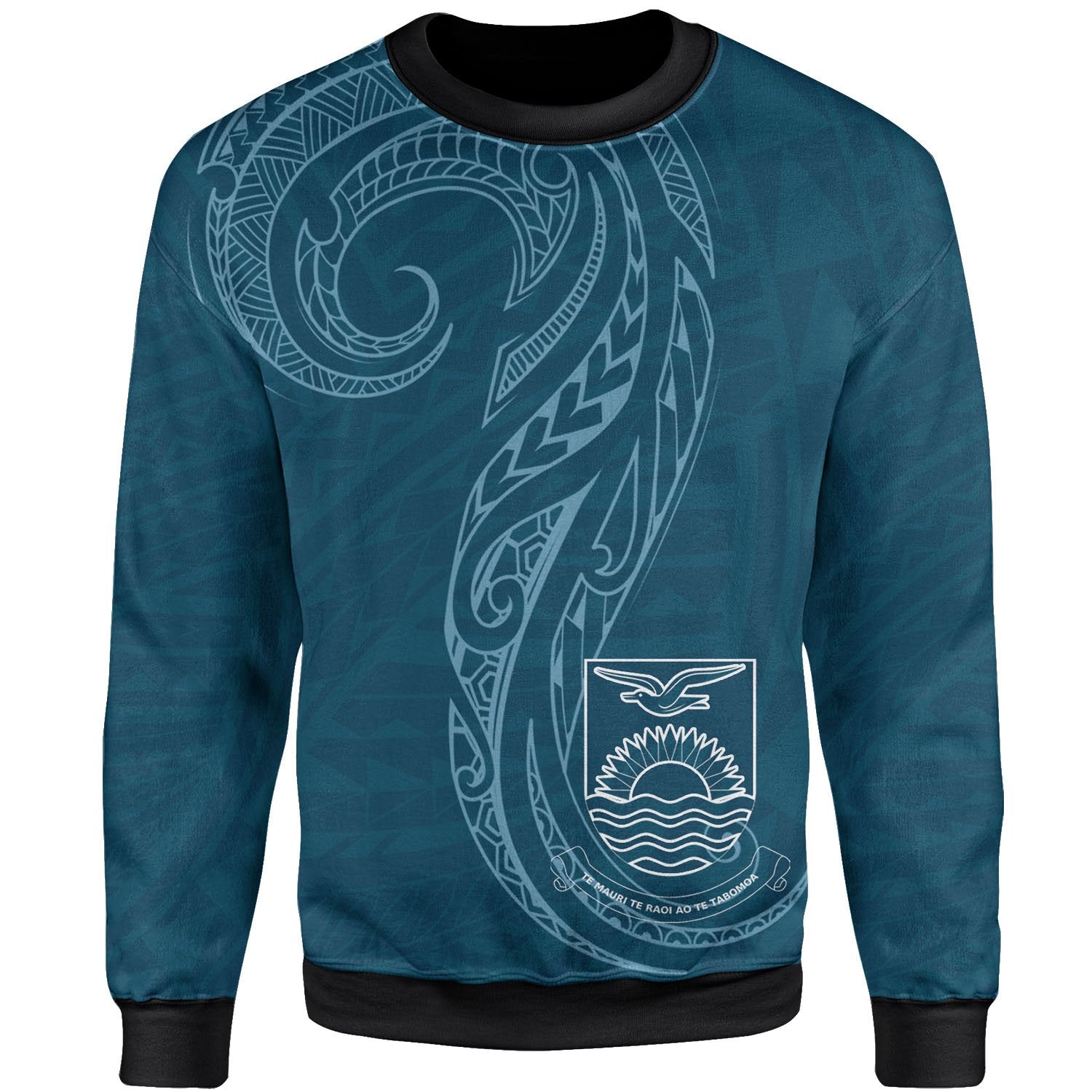 Kiribati Sweatshirt - Polynesian Style Unisex Blue - Polynesian Pride