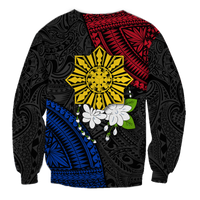 Philippines Sampaguita Filipino Sun Sweatshirt - LT12 - Polynesian Pride