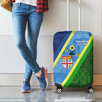 Vanuatu Malampa Fiji Day Luggage Covers - Combine Flag Design LT4 - Polynesian Pride