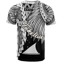 Tokelau Polynesian Custom T Shirt Tribal Wave Tattoo White - Polynesian Pride