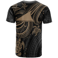 Tokelau Custom T Shirt Gold Turtle - Polynesian Pride