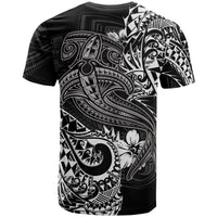 Polynesian T Shirt White Shark Polynesian Tattoo - Polynesian Pride