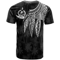 Vanuatu Custom T Shirt Polynesian Wings (White) - Polynesian Pride