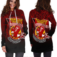 American Samoa Custom Personalised Women's Hoodie Dress - Manulele Tausala Nuuuli (Ver 2) - Polynesian Pride