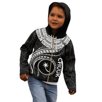 Chuuk Polynesian Zip up Hoodie Chuuk Waves (White) - Polynesian Pride
