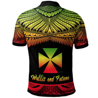 Wallis and Futuna Custom Polo Shirt Polynesian Tattoo Reggae Version - Polynesian Pride