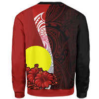 Palau Polynesian Custom Personalised Sweater - Coat Of Arm With Hibiscus - Polynesian Pride