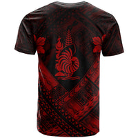 New Caledonia Polynesian T Shirts New Caledonia Red Seal Camisole Hibiscus Style - Polynesian Pride