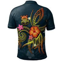 Tuvalu Polynesian Polo Shirt Legend of Tuvalu (Blue) - Polynesian Pride