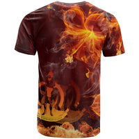 Vanuatu Polynesian T Shirt Fire Hibiscus - Polynesian Pride