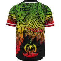 Vanuatu Polynesian Baseball Shirt - Tribal Wave Tattoo Reggae - Polynesian Pride