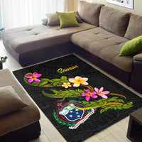 Samoa Polynesian Area Rug - Plumeria Tribal - Polynesian Pride