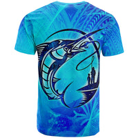 Polynesian T Shirt Fishing You A Happy Fathers Day - Polynesian Pride