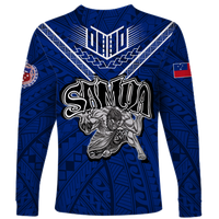 Toa Samoa Rugby Long Sleeve Shirt - Samoan Warrior Pride - LT12 - Polynesian Pride