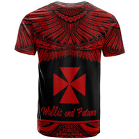 Wallis and Futuna Polynesian Custom T Shirt Wallis and Futuna Pride Red Version - Polynesian Pride